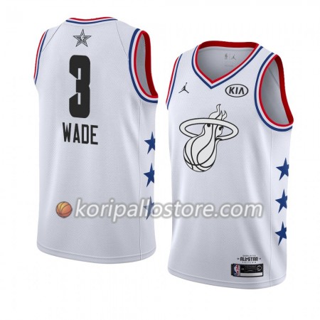 Miami Heat Dwyane Wade 3 2019 All Star Jordan Brand Valkoinen Miesten Pelipaidat Swingman 